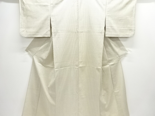 JAPANESE KIMONO / ANTIQUE TAISHO ROMANCE KASURI PATTERN WOVEN KIMONO H